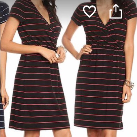 Dresses & Skirts - Black and pink stripe dress